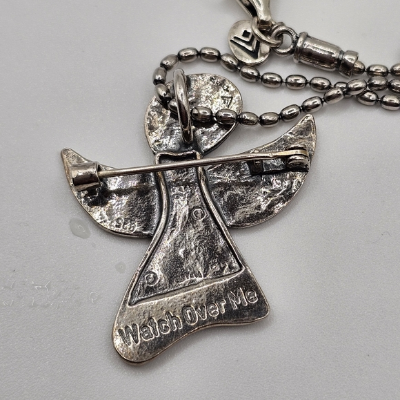 ⬇️Silpada Chain with Silpada “Watch Over Me" Angel Pendant/Pin ⬇️PRICE DROP⬇️ - Picture 13 of 15